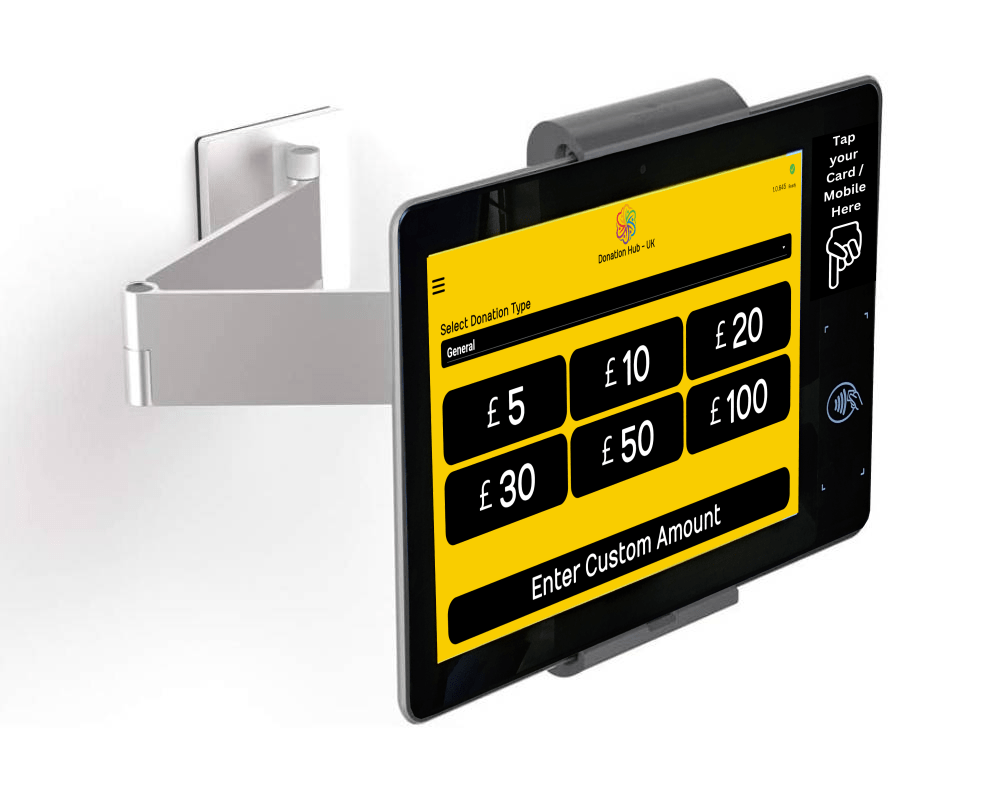 Anti-Theft Tablet enclosure wall mount
